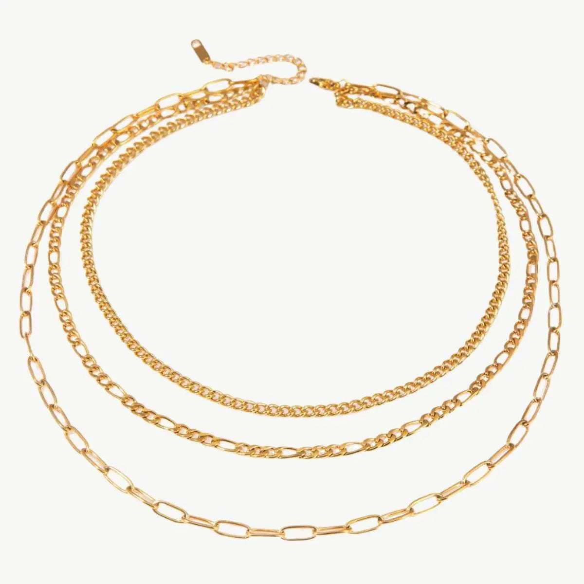Three Layer Chains Necklace - Salt Lily